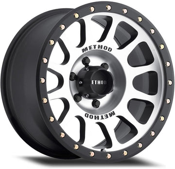 Method Race Wheels NV 17x8.5 5x5.0 0 Offset(4.75" B/S) 94 Hub Machined/Black Street Loc, Set of 4