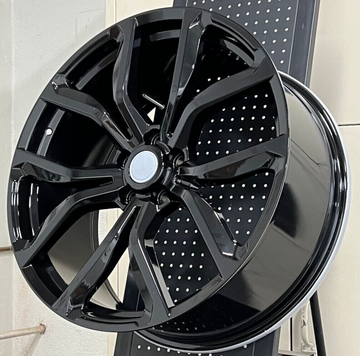 22" GLOSS BLACK SVR STYLE RIMS WHEELS FITS LAND ROVER DISCOVERY LR4 LR5