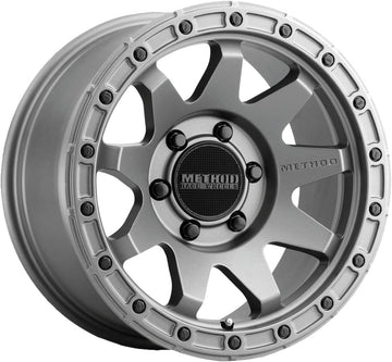 Method Race Wheels MR317 Titanium Wheel with Aluminum (17 x 8.5 inches /6 x 5 mm, 0 mm Offset) Set of 4