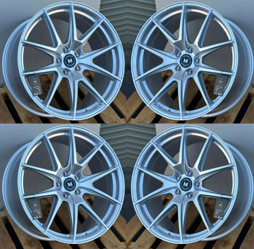19x9.5 +35 5x112 CB 66.6 MFlow MFR2 Hyper Silver 19" (Set of 4)