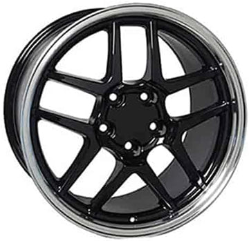 OE Wheels LLC 17 inch Rim Fits Corvette - C5 Z06 Wheel CV04 17x9.5 Black Wheel Hollander 5146, Set of 4