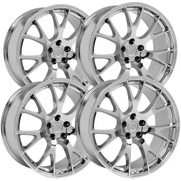 (Set of 4) OE Wheels DG15 20x9 5x115 +18mm Chrome Wheels Rims 20" Inch
