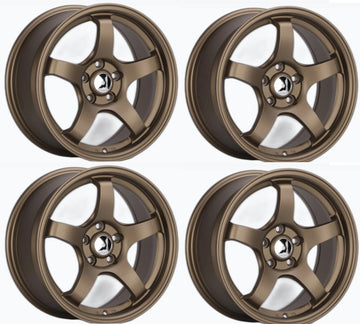 18" JDM Style Wheels 18x8 5x114.3 ET35 73.1 Bronze For Accord Civic Camry Rims