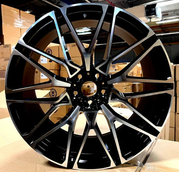 22X9.5/22X10.5 Staggered Set of 4 Wheels 22" For BMW 5X112 X5 X6 G05 G18 XDRIVE