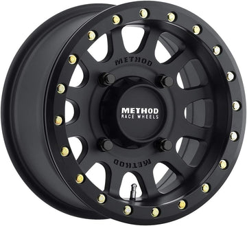 Method Race Wheels MR401 UTV Beadlock Matte Black Wheel with Aluminum (15 x 7. inches /4 x 136 mm, 38 mm Offset) Set of 4