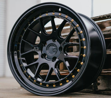 18x9.5 +35 5x100 Aodhan DS06 wheels Gloss Black 18 Inch Rims Set 4