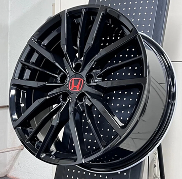SET (4) 20"WHEELS FOR ACCORD TOURING HFP STYLE GLOSS BLACK RIMS HONDA CIVIC SI