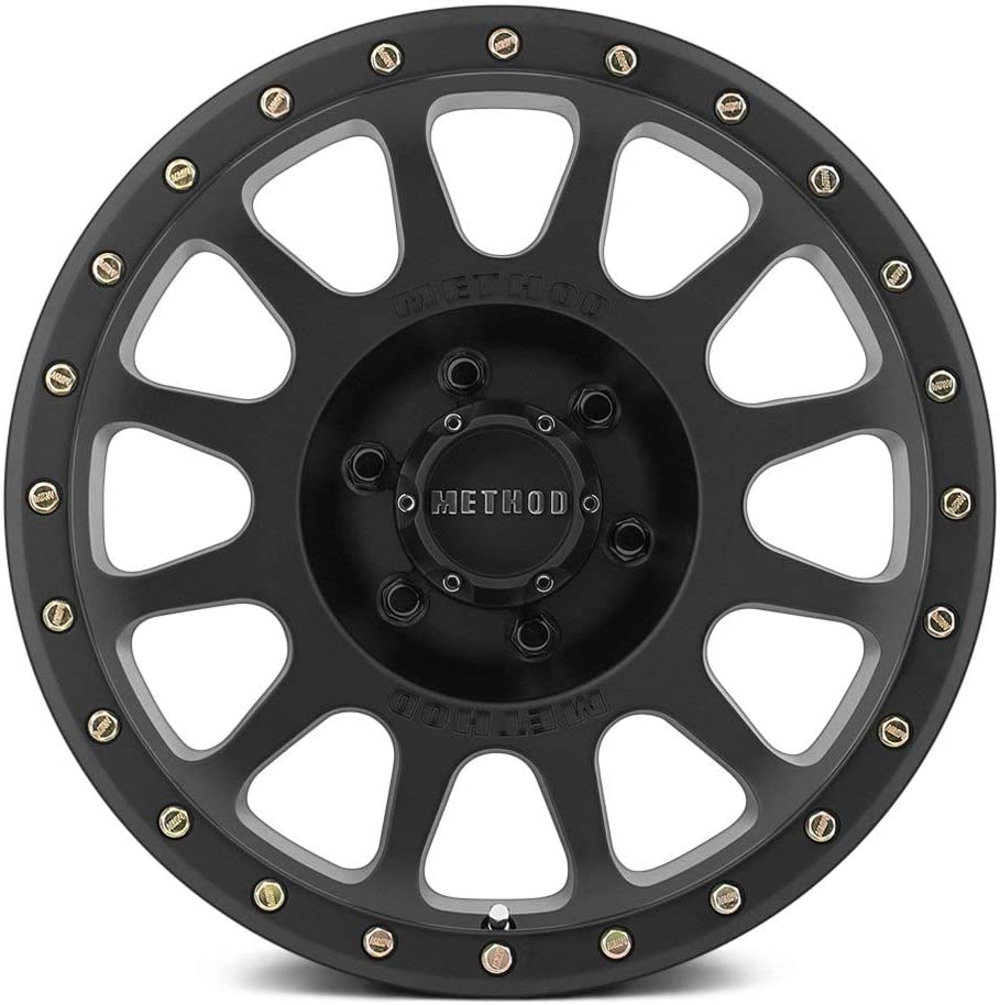 Method Race Wheels MR305 NV Matte Black Wheel with Aluminum (17 x 8.5 ...
