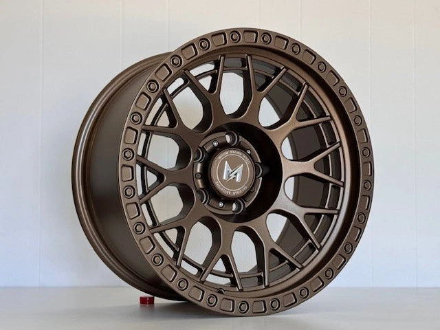 MFlow Off-Road Wheels MF02 Bronze 17x9 -12 5x127 CB71.5 Fit Wrangler G ...
