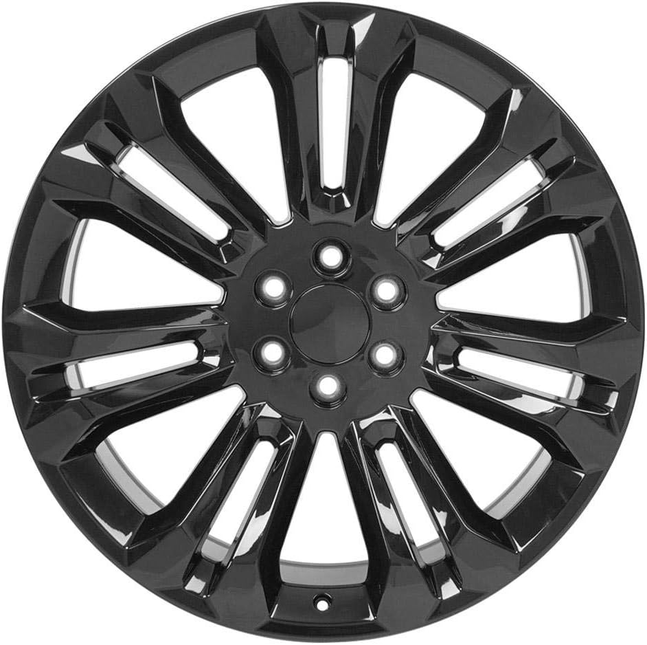 OE Wheels LLC 24 inch Rim Fits Chevy Silverado Wheel CV43B 24x10 Black ...
