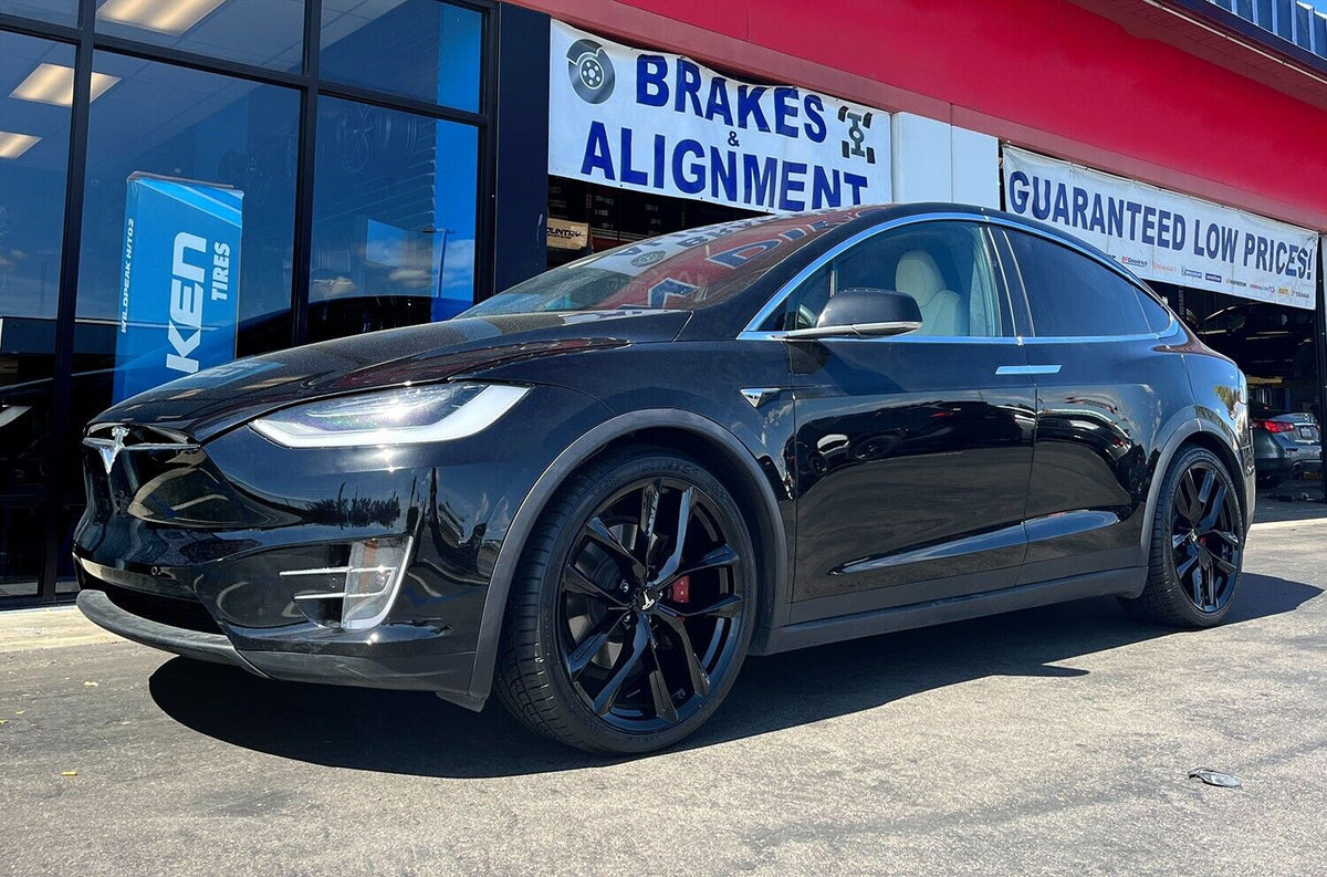 20'' Wheels for Tesla Model Y 20x9.5 5x114.3 Gloss Black SET OF 4 Rims ...