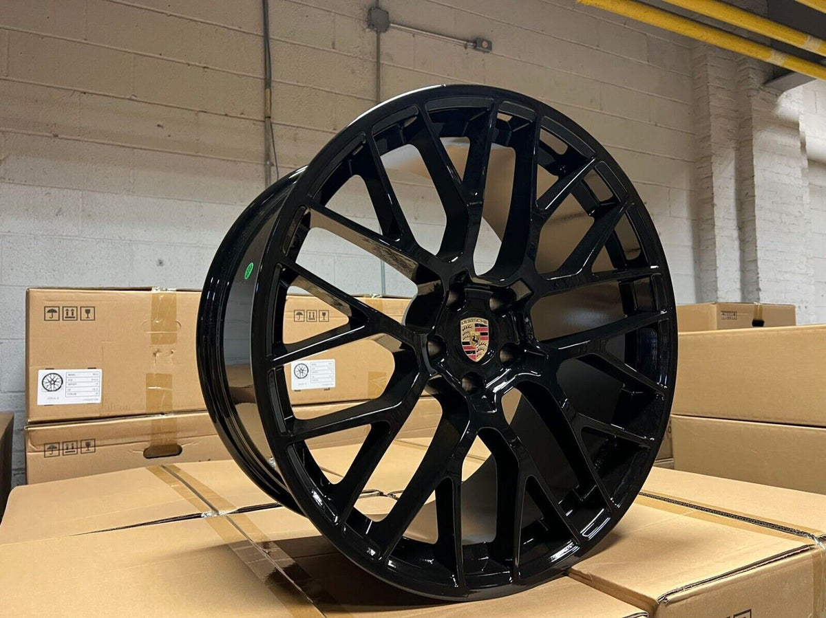 20 Black Rims 20x9 / 20x10 Staggered Wheels Set For PORSCHE MACAN Turbo S 20