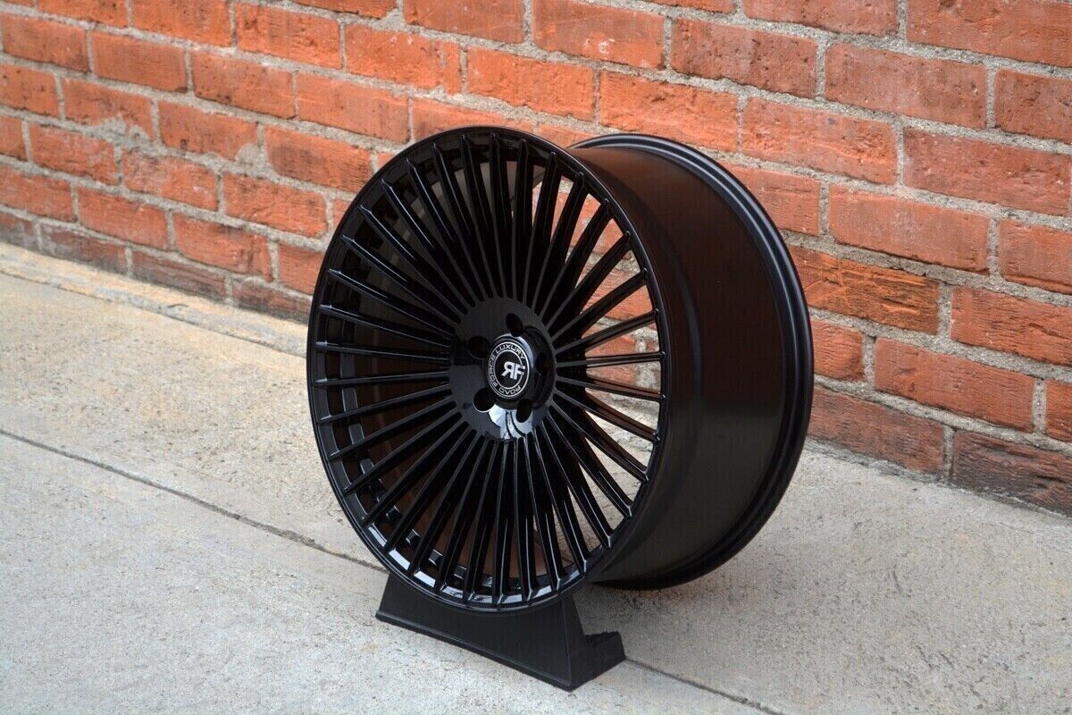 22” RF35 BLACK STAGGERED CONCAVE WHEELS RIMS FOR BMW G07 X7 M60i XDRIV ...