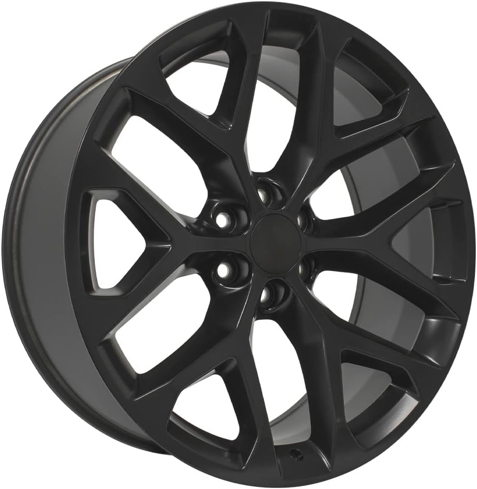 OE Wheels LLC 24 inch Rim Fits Chevy Silverado Snowflake Wheel CV98B 2 ...