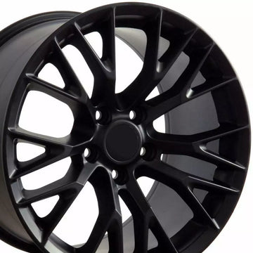 18 Inch Wheels 18x8.5 5x120.65 Black Fit Corvette Firebird Camaro 18" Rims Set 4