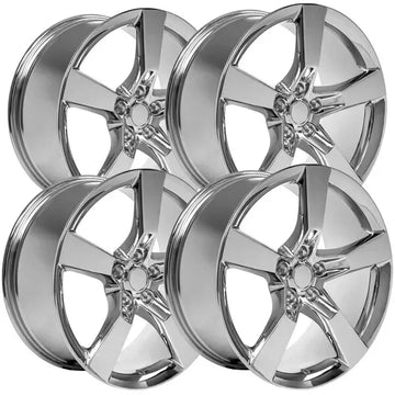(Set of 4) OE Wheels CV11 20x9 5x120 +35mm Chrome Wheels Rims 20" Inch