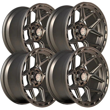 (Set of 4) 4Play Gen3 4P55 22x10 6x135/6x5.5" -18mm Bronze Wheels Rims 22" Inch