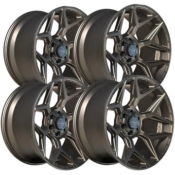 (Set of 4) 4Play Gen3 4P06 22x10 6x135/6x5.5" -18mm Bronze Wheels Rims 22" Inch