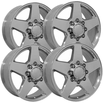 (Set of 4) OE Wheels CV91A 20x8.5 8x6.5" +12mm Polished Wheels Rims 20" Inch