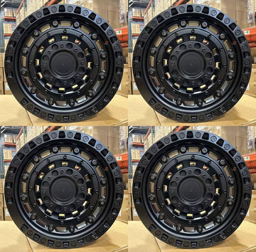 17" Black Wheels For Toyota 4Runner Tacoma GX460 GX470 FJ 6x139.7 17x9 ET5