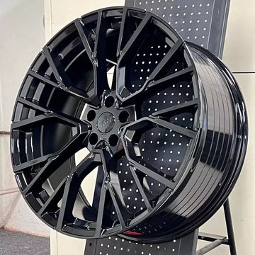 22" W706 GLOSS BLACK STAGGERED WHEELS RIMS FITS BMW 5X120 X5 E70 F15 XDRIVE