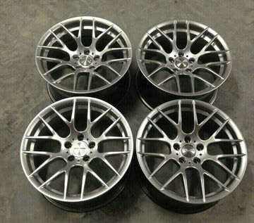 18" AVANT GARDE M359 SILVER STAGGERED WHEELS FIT BMW E60 528 530 535 545 550 SET