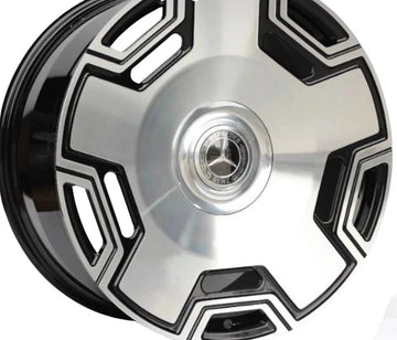 22" Monoblock Wheels 22x9 +30/22x10 +45 5x112/5x120 CB 72.6 Staggered Rims Set 4