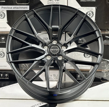 20x8.5 +32/20x10 +38 5x112 Inovit Blitz Wheels 20" Staggered Satin Black Set 4