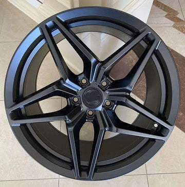 19x9.5/20x11 Satin Black Wheels For Corvette C6 C7 19"/20" Staggered Rims Set