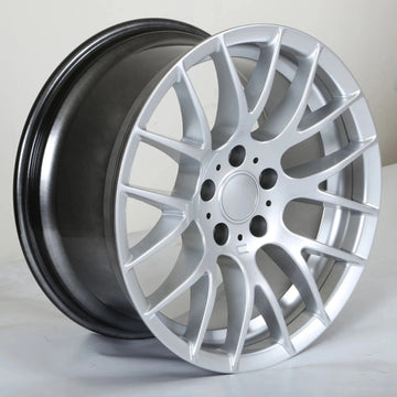 18" M3 CSL STYLE SILVER WHEELS RIMS FITS BMW 5X120 18X9 +35 AGGRESSIVE FITMENT