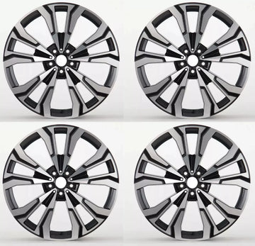 22" STAGGERED 22x9.5/22x10.5 WHEELS RIMS FIT BMW X5 X5M E70 F15 X6 E71 F16 5X120