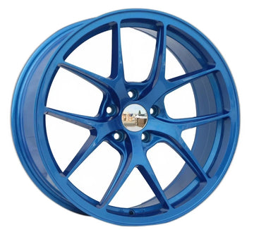 19x8.5 Wheels 5x114.3 ET35 CB73.1 Blue 19" Rims Set Fit Lexus IS300 Camry