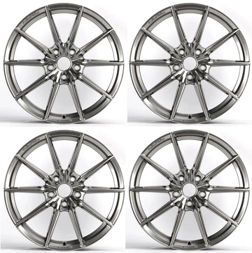 19" Wheels 19x8.5 5x114.3 +35 CB 73.1 HyperBlack Rims For Honda Accord Lexus
