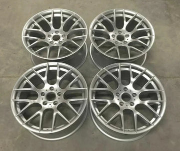 19"  CS Style Wheels Fit BMW E46 M3 Silver Rims 19x9 +31/19x10 +25 Staggered Set