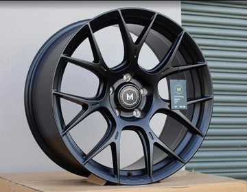 20x8.5/20x9.5 5x120 MFlow MFR1 Matte Black 20" Staggered Wheels CB 72.6 Rims