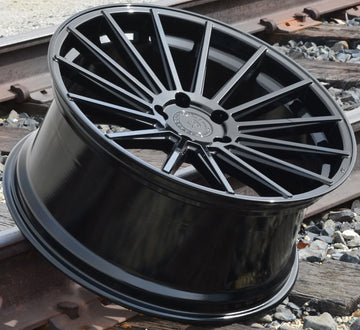 22x9/22x10.5 RF15 Wheels For Porsche Cayenne Panamera Gloss Black 22" Rims Set 4