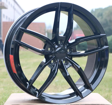 20" Tuner Wheels 20x8.5 +35 5x114.3 CB 73.1 W524 Gloss Black Voss Rims Set 4