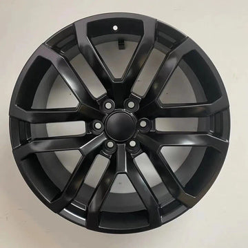 22x9 Wheels For GMC Sierra Chevy Silverado Tahoe Yukon Satin Black 22" Rims Set