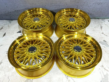 20X9.5 5X120/5X114.3 +35 EURO RS BB STYLE GOLD WHEELS 20" RIMS SET 4