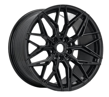 19" WHEELS SATIN BLACK 19x8.5 5x112 +32 CB 73.1 FOR AUDI A4 A5 Q5 PASSAT SET 4