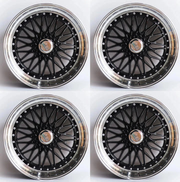 17" Wheels 4x100/5x100 +35 CB73.1 For BMW E30 Honda Toyota VW Jetta Rims Set 4