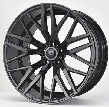 20" Wheels 20x8.5 +35 5x115 CB 73.1 Gloss Black W1508 Mesh Rims Set 4