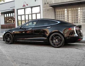 22X9 / 22X10.5 RF13 WHEELS GLOSS BLACK 5X120 RIMS SET FIT TESLA MODEL X S 22 IN