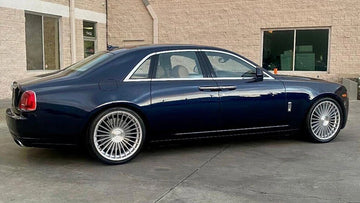 22” RF22 SILVER POLISH CONCAVE WHEELS RIMS FOR ROLLS ROYCE GHOST 22X9 & 22x10.5