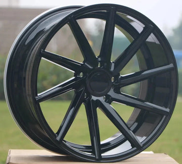 20" Tuner Gloss Black W013 Wheels 20x8.5 5x114.3 +35 Rims Set of 4