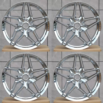 19" / 20" Chrome Rims Wheels fit Chevy CORVETTE C6 (2005-2013) C7 (2014-2019)