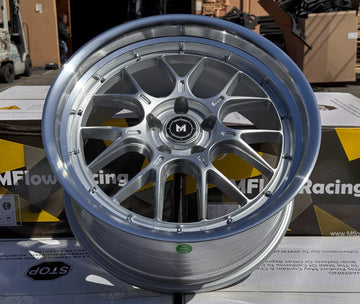 20x8.5 5x114.3 +35 MFlow MFL2 Silver Machined Wheels 20" Rims Set 4