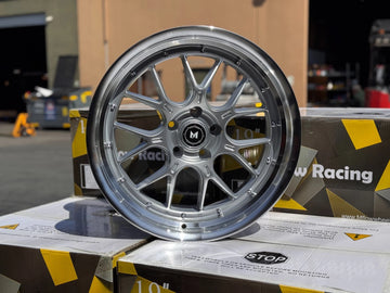 20x9.5 5x114.3 +35 MFlow MFL2 Silver Machined Wheels 20" Rims Set 4