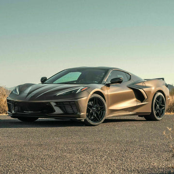 MRR M755 Black 19x9.5 +50 / 20x12 +50 Wheels Set Fit Chevy Corvette C8