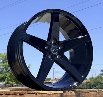 20x8.5 +35/20x10 +40 5x112 Inovit Rotor Wheels 20" Staggered Gloss Black